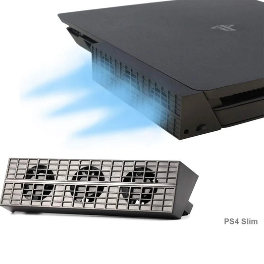 PS4 Slim Cooling Fan with Temperature Control — Game Console Accessory