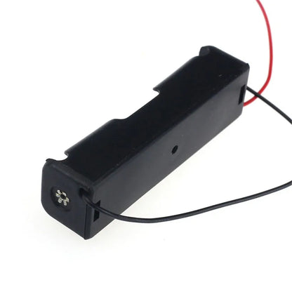 Black 18650 Battery Holder - 3.7V Rechargeable Li-Ion Battery Clip Case Storage Box