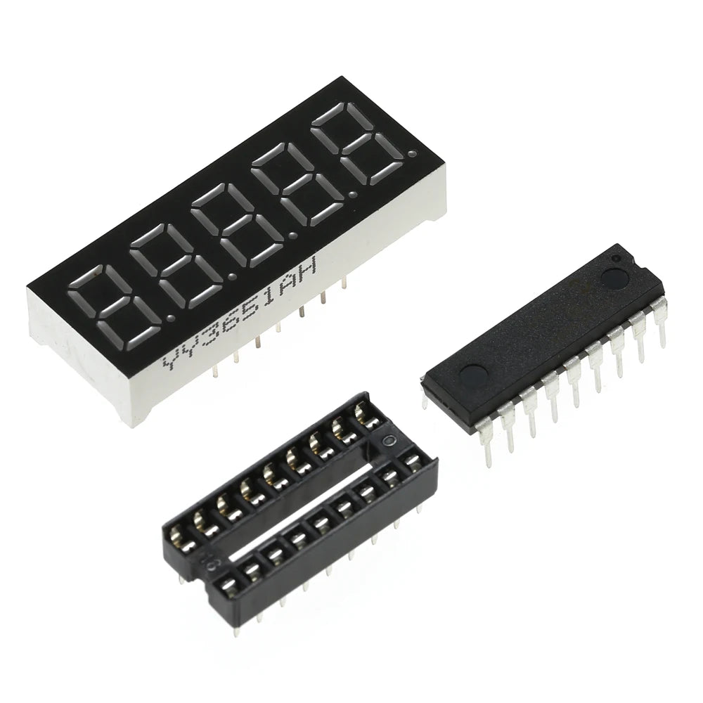 Digital Frequency Counter Tester - 1Hz–50MHz Crystal Oscillator Meter with Transparent Case for DIY Electronics Testing