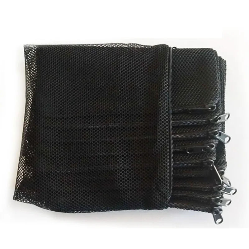 10Pcs Mesh Filter Net Bags – Aquarium Pond Bio Ball, Carbon Media & Ammonia Isolation Bags, White & Black