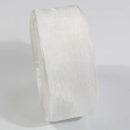 10 Yards Sheer Chiffon Organza Ribbon - Satin Gift Wrapping Ribbon for Wedding Bouquets, Party Decor & DIY Crafts