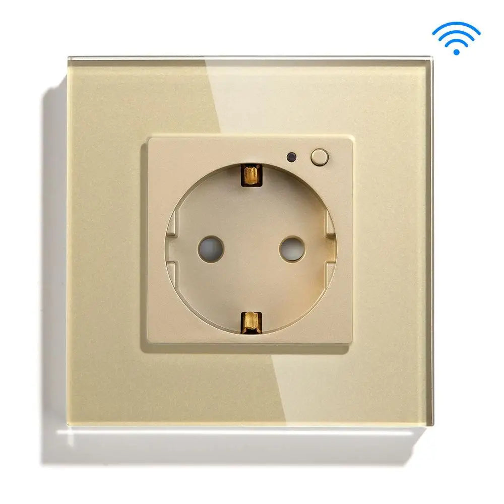 Bseed Smart WiFi Socket – EU Standard Intelligent Outlet, Compatible with Tuya App, Google & Alexa, Timer Function Home Improvement Plug