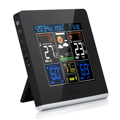 FABISENSE Wireless Weather Station - Indoor & Outdoor Thermometer Hygrometer with Forecast, Barometer, Moon Phase & USB Power