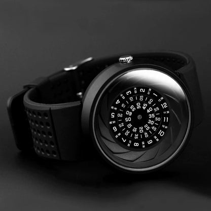 2023 Enmex Men’s Creative Industrial Quartz Watch — Digital Design Light Sports Fashion Wristwatch