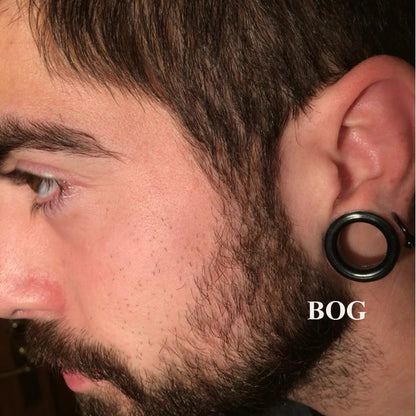 BOG Silicone Ear Tunnels - Flexible Hollow Flesh Plugs Body Piercing Jewelry for Stretched Ears