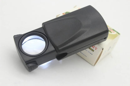 Portable 30X LED Magnifier — Acrylic Lens for Jewelry Appraisal, Reading, Sewing & Seniors