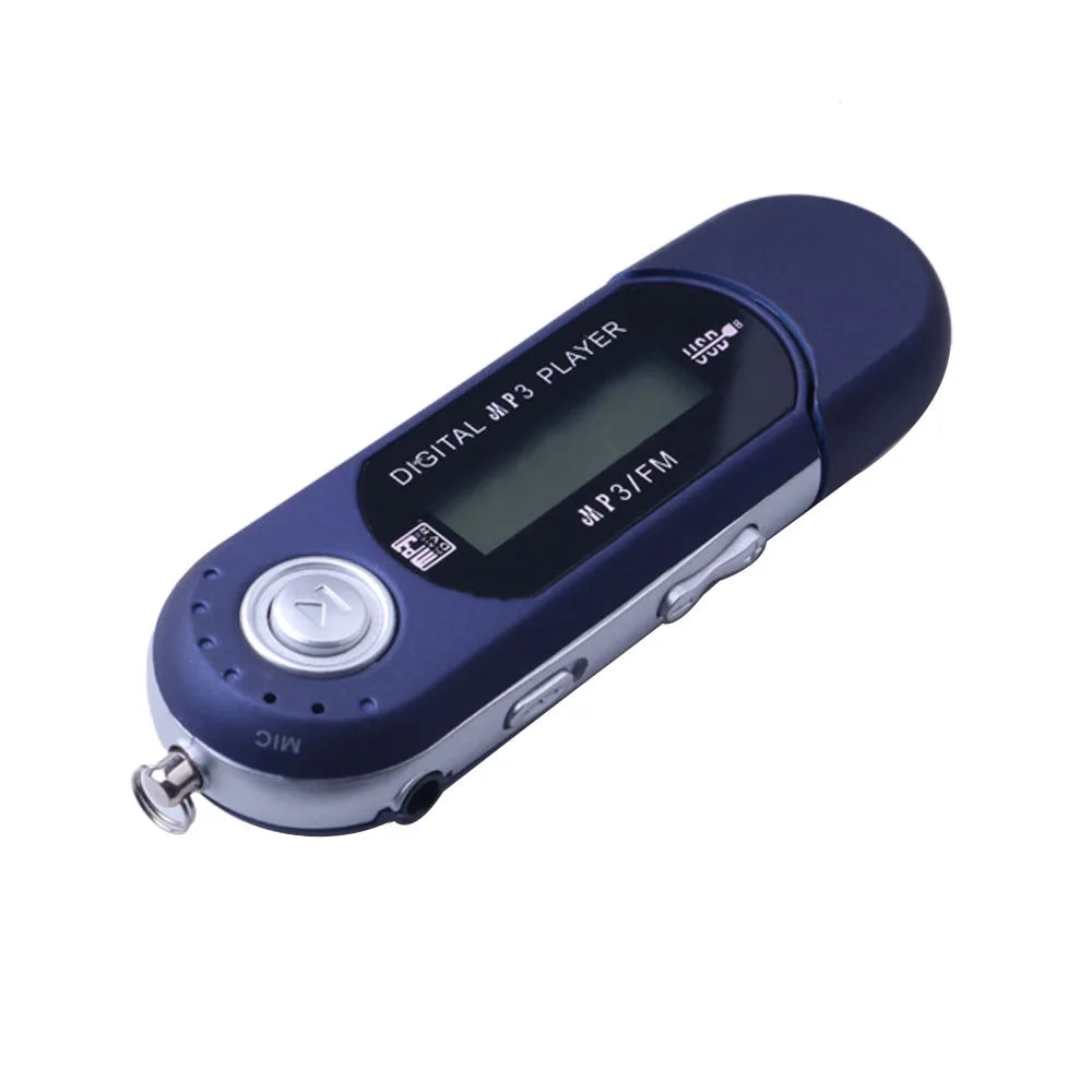 Mini USB MP3 Player with LCD Screen – USB 2.0 Music Player with FM Radio Function & Flash Drive Design