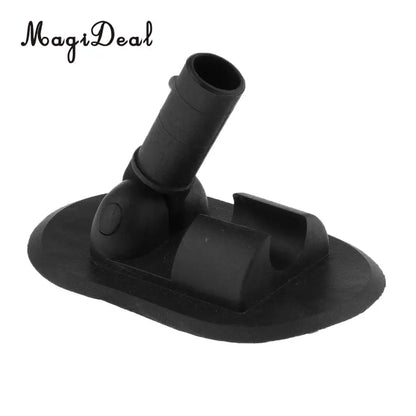 MagiDeal Speedboat Inflatable Fishing Boat Awning – PVC Sun Shade with Deck Mount, Black