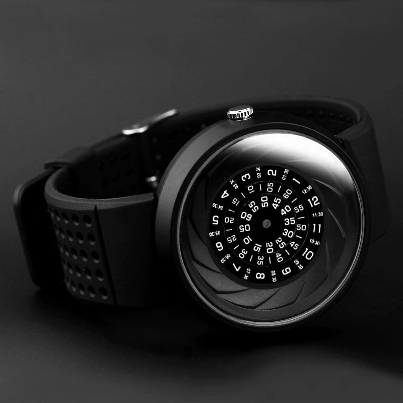 2023 Enmex Men’s Creative Industrial Quartz Watch — Digital Design Light Sports Fashion Wristwatch