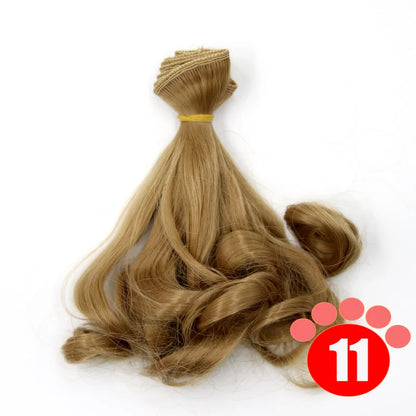 Msiredoll BJD Wig Accessories - Gradient Color Doll Hair for 1/3 1/4 1/6 1/12 DIY Wigs