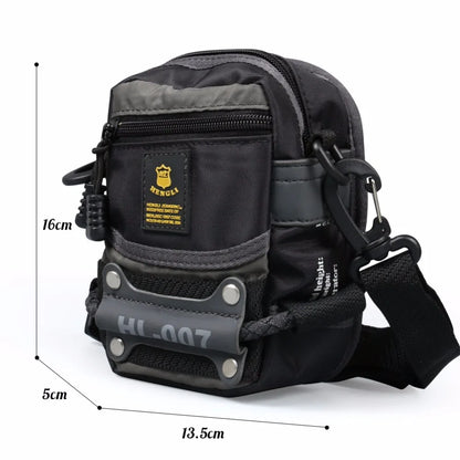 RUIL 2022 Men’s Crossbody Bag - Classic Oxford Waist Pack & Messenger Bag for Everyday Carry