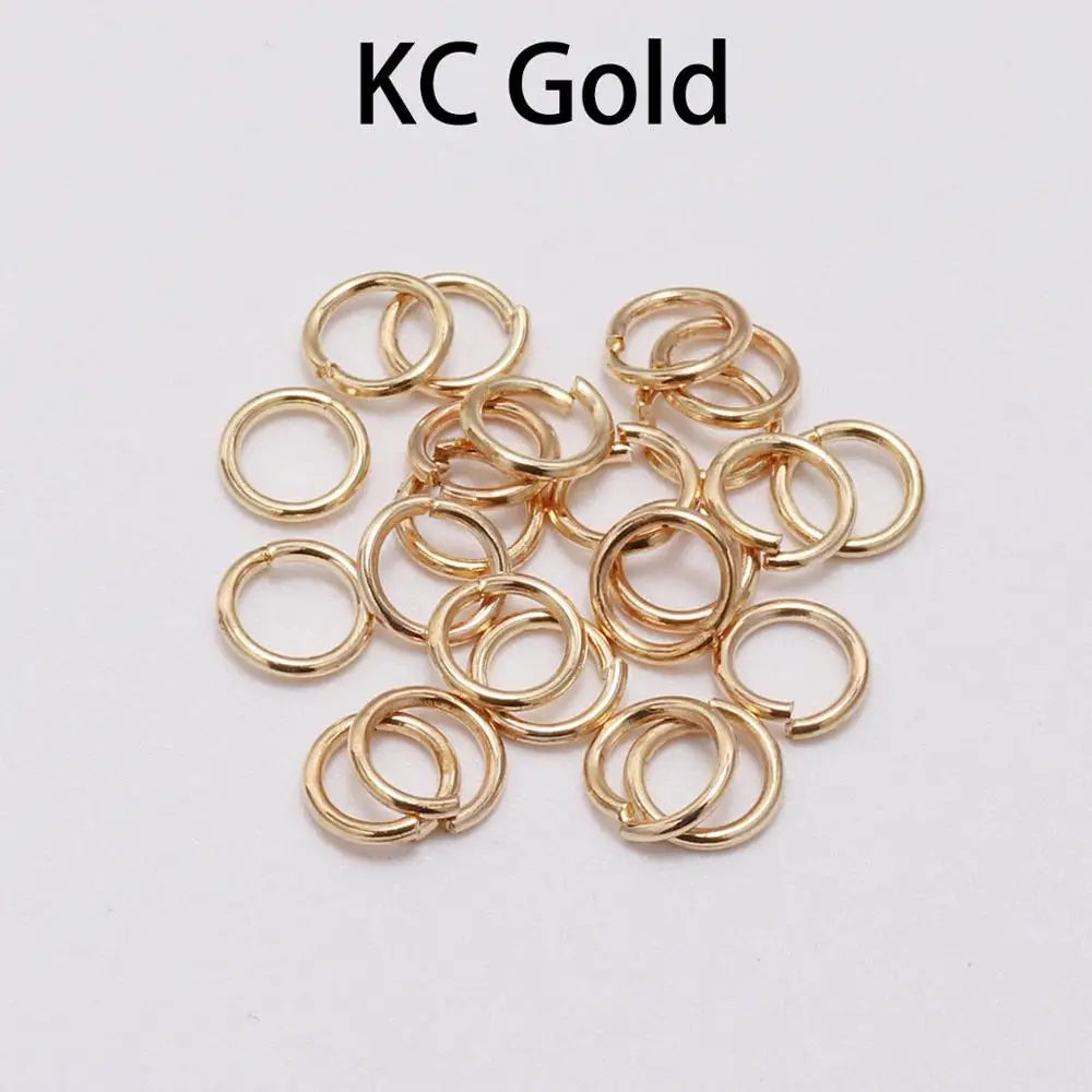 DIY Jewelry Jump Rings - 50-200pcs Split Ring Connectors 3-20mm for Handmade Accessories and Craft Making Supplies