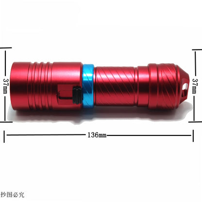 IPX8 Waterproof Diving Flashlight - 100M Underwater Professional Dive Light