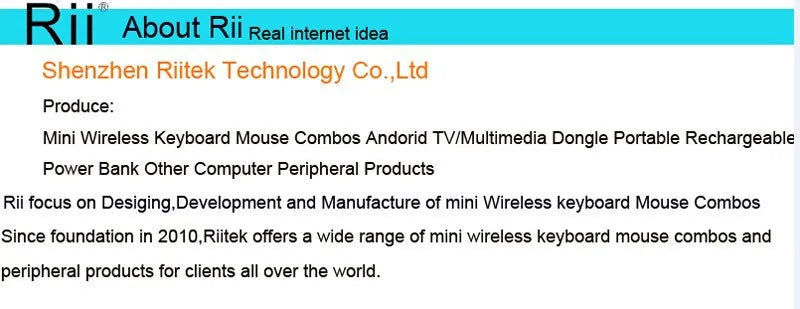 Rii i4 Mini BT Wireless Keyboard with Touchpad - 2.4GHz Backlit Mouse Remote for Windows, Android TV Box, and Smart TV