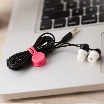 3-Pack Multi-Function Earphone Cord Winder: Magnetic Cable Holder Clips for Organized and Tangle-Free Headphones