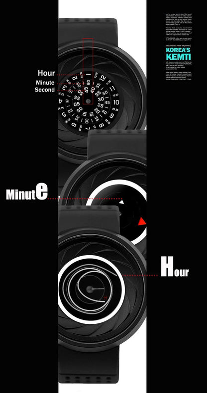 2023 Enmex Men’s Creative Industrial Quartz Watch — Digital Design Light Sports Fashion Wristwatch