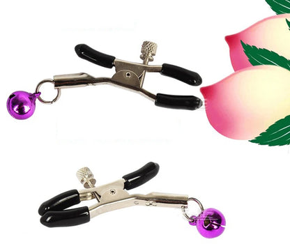 Adjustable Metal Nipple Clamps - Adult Novelty Clips for Couples’ Intimate Play and Massage