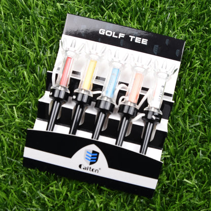 5pcs/set Golf Tees: 79mm/90mm Plastic Step Down Tees with Original Package - Local Ret Golf Training Practice Tees