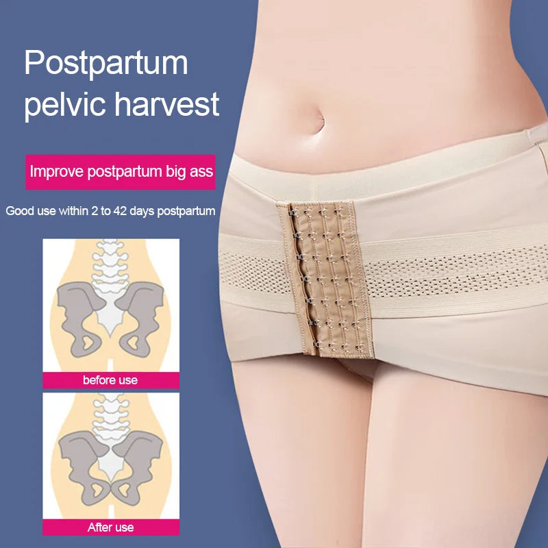 Adjustable Pelvic Pad & Body Shaper Girdle — Hip-Up Posture Correcting Belt, Butt Lifter, Abdomen Support & Maternity Pelvic Belt