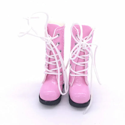 Tilda 3.2cm Doll Boots — 1/6 Mini Leather Shoes for Blythe, Azone & BJD Dolls