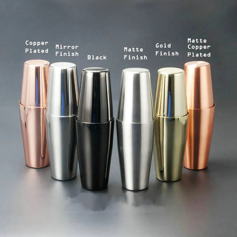 800ml Boston Cocktail Shaker Set – Stainless Steel Martini Bar Mixing Tin for Flair Cocktails