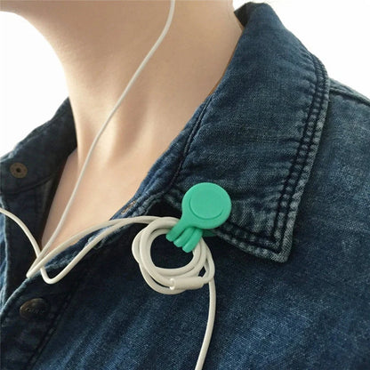 3-Pack Multi-Function Earphone Cord Winder: Magnetic Cable Holder Clips for Organized and Tangle-Free Headphones