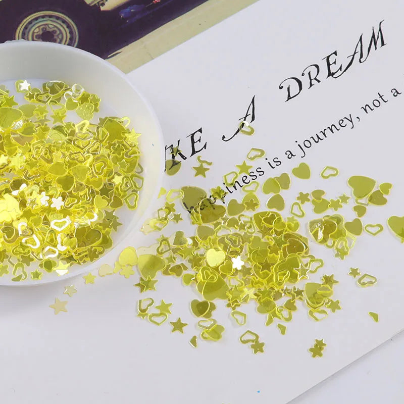 2000Pcs Mixed Color Sequins Pack - DIY Nail Art, Craft Jewelry Making & Wedding Decoration Confetti Supplies