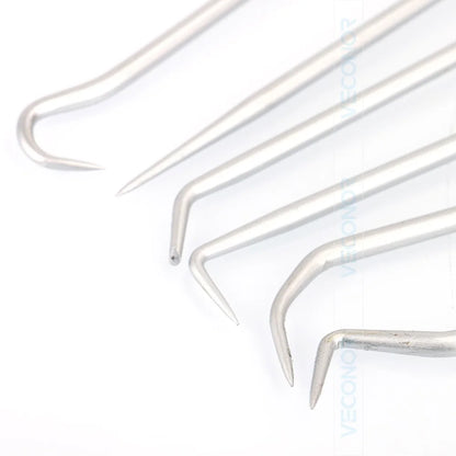 6PCS Durable Extra Long Pick Hook Set: O-Ring and Seal Remover Craft Hobby Tool - Color Random