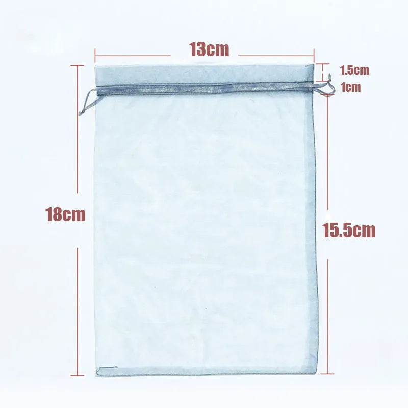 RE 100pcs 22 Colors Drawable Organza Bags - Wedding & Christmas Gift Packaging - Jewelry Display & Pouches (Sizes: 7x9, 9x12cm, 10x15, 13x18cm)
