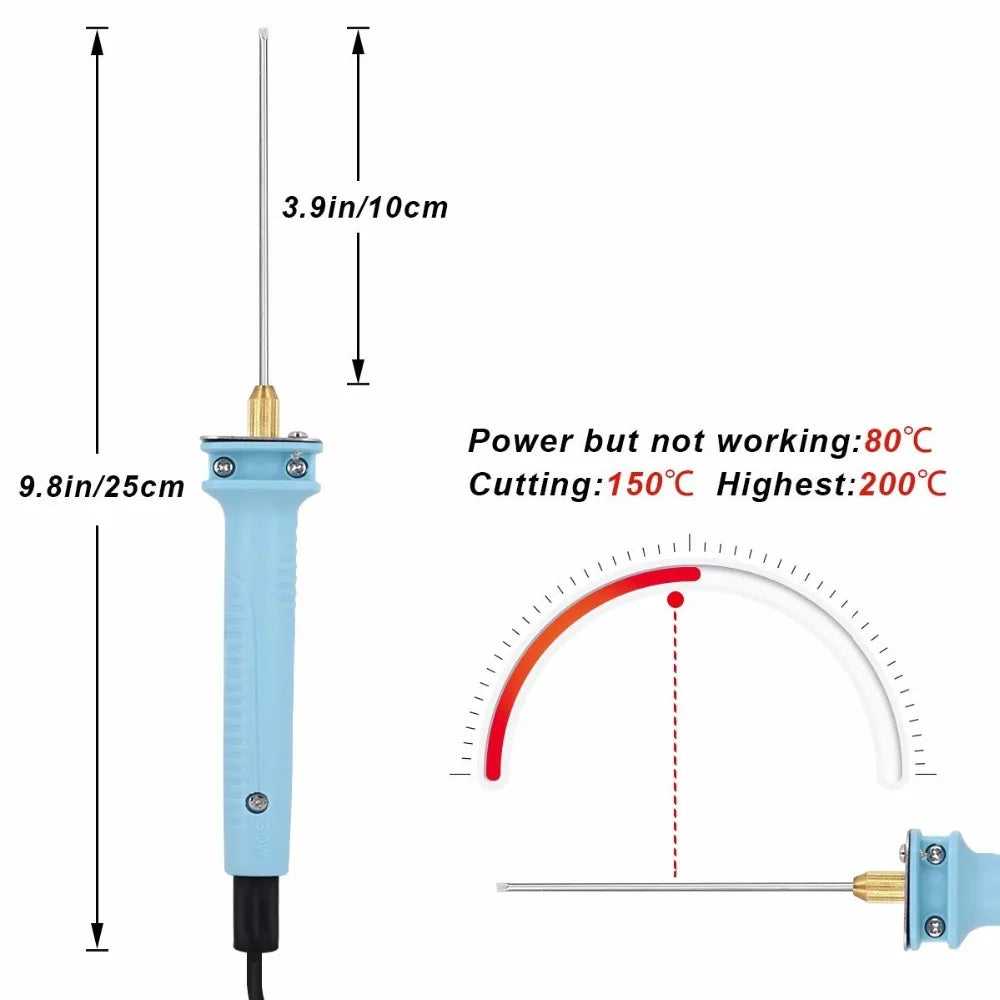 Portable Electric Foam Cutter - Hot Wire Styrofoam Knife for Polystyrene Cutting - Precision Styrofoam Cutting Tool