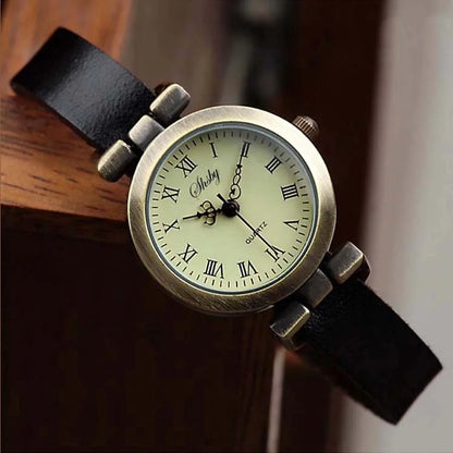 Shsby New Fashion Leather Watch – Hot-Selling ROMA Vintage Dress Watch for Women