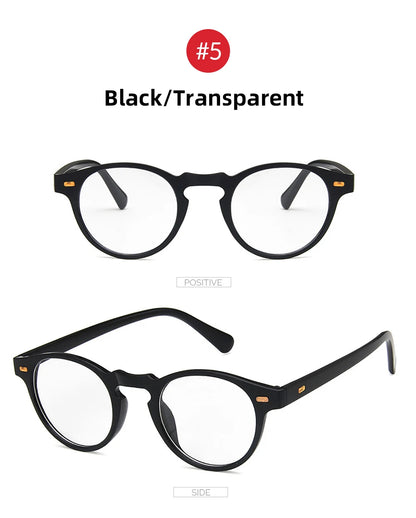 VIVIBEE 2025 Fashion Oval Small Sunglasses – Classic UV400 Clear Transparent Shades for Men & Women