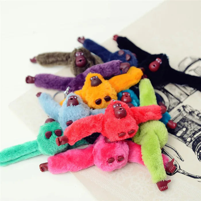 Cute Tiny Plush Faux Rabbit Fur Owl Keychain – Mini Animal Bag & Car Trinket Jewelry Gift for Women & Girls