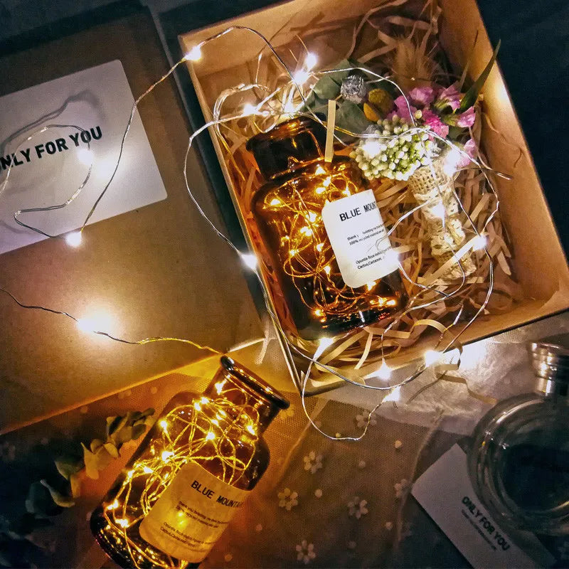Solar Wine Bottle Lights – 10LED/15LED/20LED Cork Shape Fairy Lights, Copper Wire Garland for Christmas & Home Room Decoration