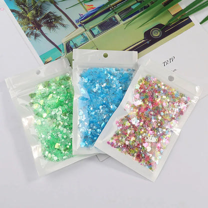 2000Pcs Mixed Color Sequins Pack - DIY Nail Art, Craft Jewelry Making & Wedding Decoration Confetti Supplies
