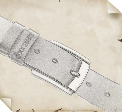Men's High-Quality Genuine Leather Belt – Luxury Designer Cowskin Fashion Strap for Jeans & Cowboy Style