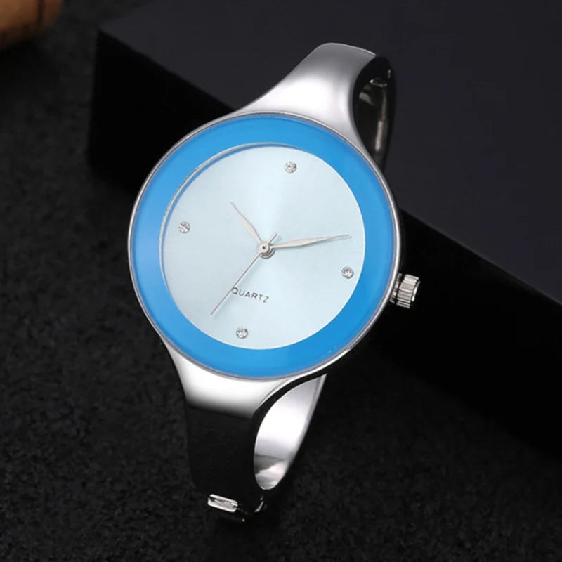 Women's Luxury Steel Bangle Watch – Quartz Dress Wristwatch for Ladies | Elegant Brand Timepiece