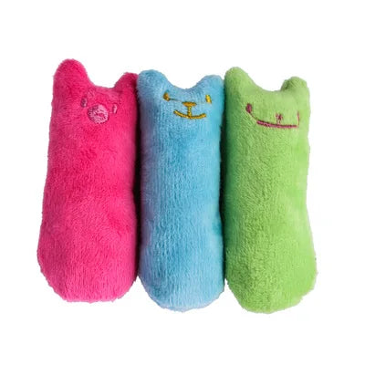 Catnip Teeth Grinding Toy - Funny Interactive Plush Chew Toy With Mint Flavor For Cats And Kittens