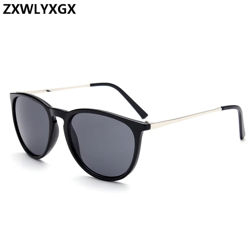 Retro Round Sunglasses — Designer Alloy Mirror Shades for Men & Women