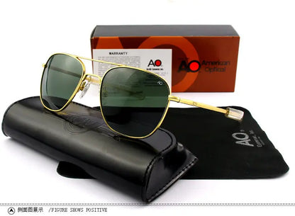 Aviation Pilot Sunglasses for Men & Women — Military Style Outdoor Driving UV Glasses