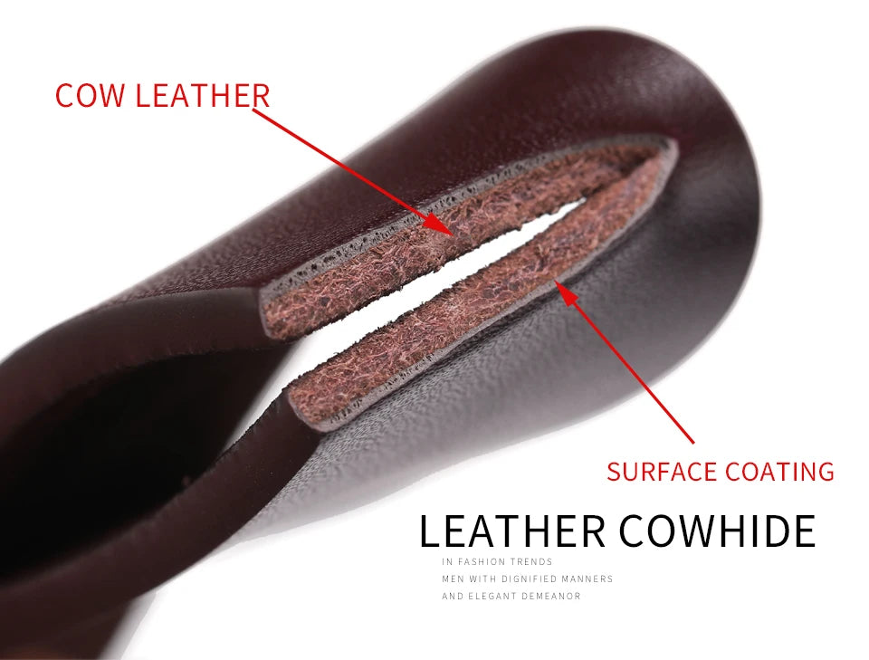 Men's High-Quality Genuine Leather Belt – Luxury Designer Cowskin Fashion Strap for Jeans & Cowboy Style