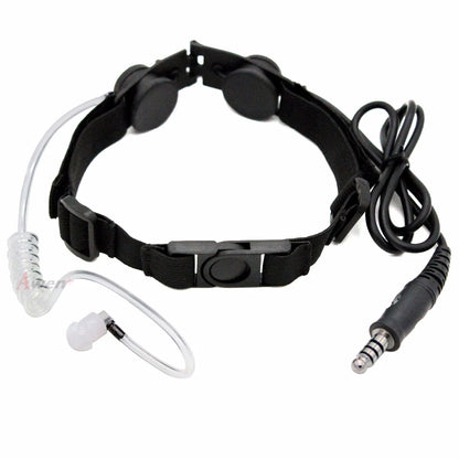 Z Tactical Throat Mic Headset - Z003 Air Tube Earpiece With U94 PTT For BaoFeng And Two Way Radios