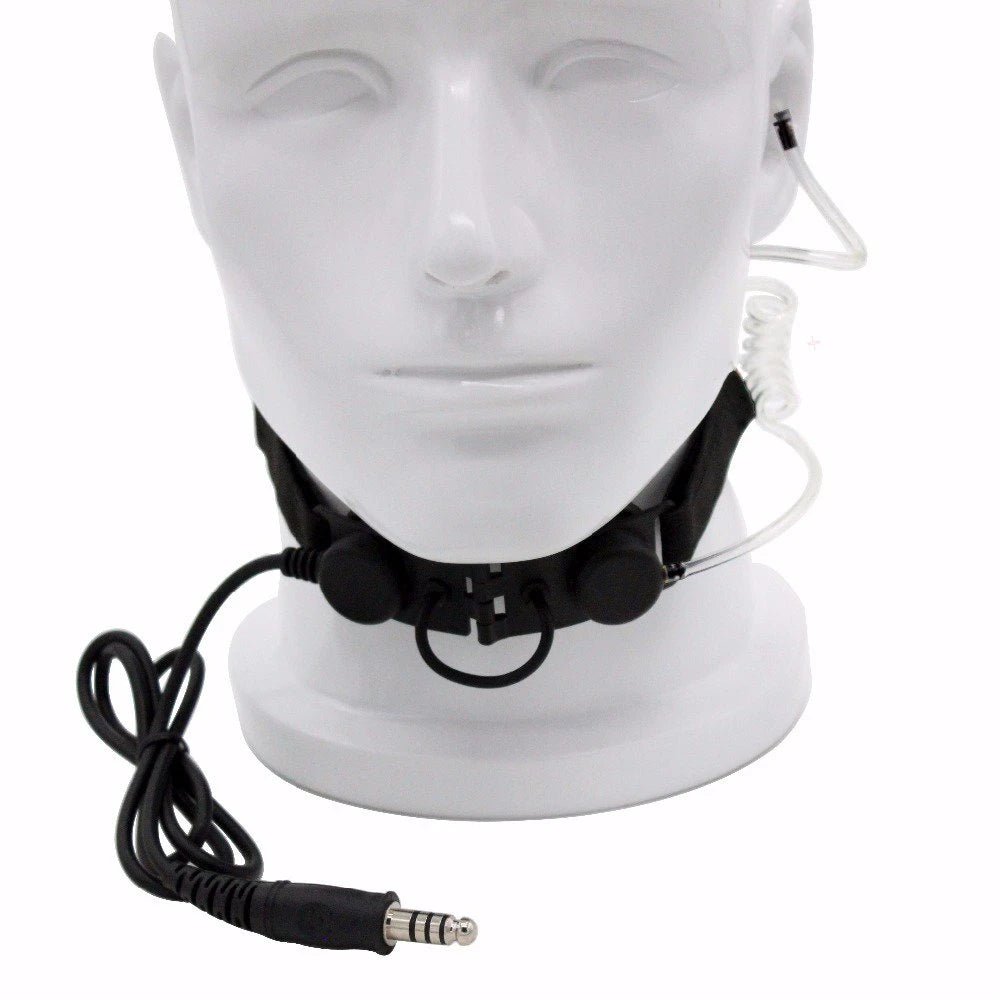Z Tactical Throat Mic Headset - Z003 Air Tube Earpiece With U94 PTT For BaoFeng And Two Way Radios