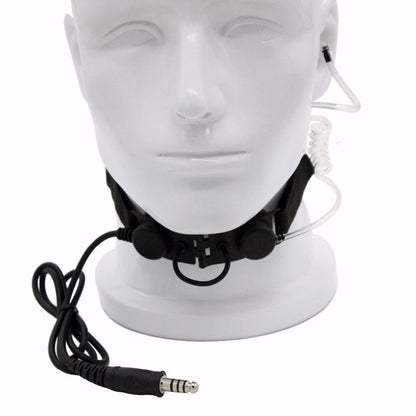 Z Tactical Throat Mic Headset - Z003 Air Tube Earpiece With U94 PTT For BaoFeng And Two Way Radios