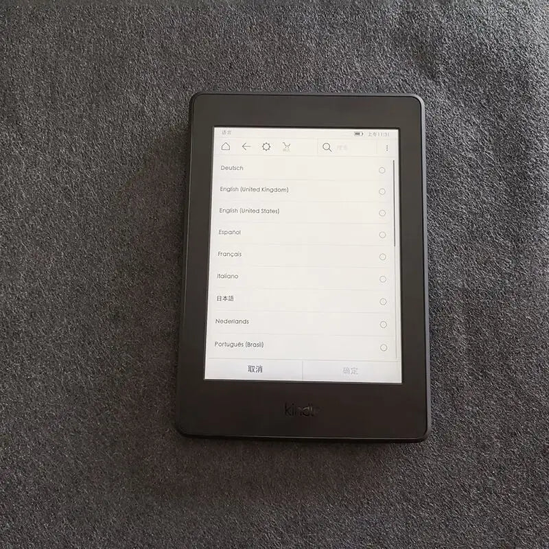 Used Kindle Paperwhite 7th/6th Gen – 6" E-Ink E-book Reader with Built-in Light, Good Condition for Kindle & Kobo