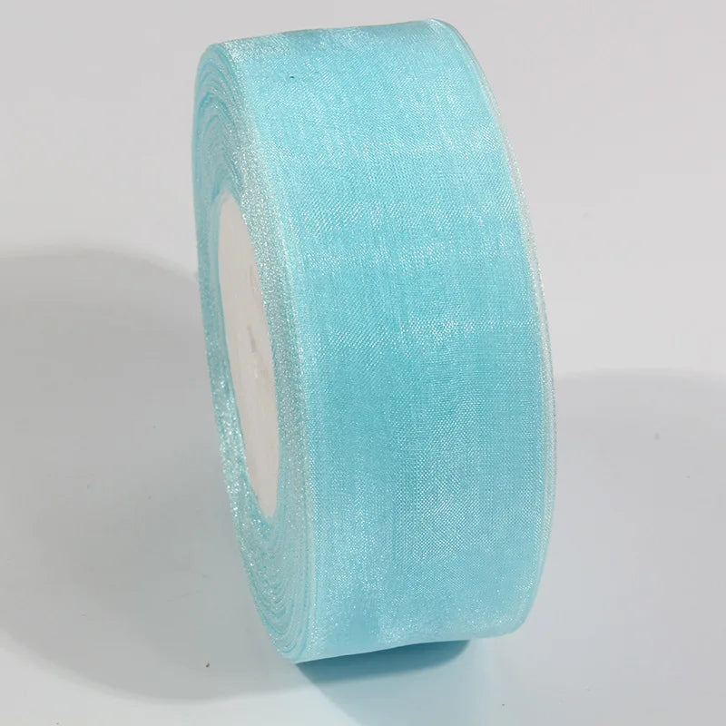 10 Yards Sheer Chiffon Organza Ribbon - Satin Gift Wrapping Ribbon for Wedding Bouquets, Party Decor & DIY Crafts