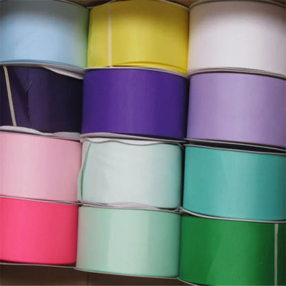 Solid Grosgrain Ribbon - 100 Yard Polyester Craft Ribbon in Multiple Width Sizes