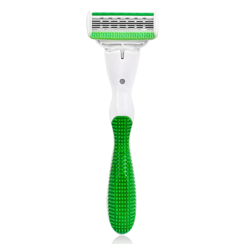 QShave Green Series Women’s Razor — 5-Layer X5 Blade Hair Remover for Bikini & Legs, Valentine’s Day Gift
