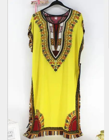 Women’s Cotton Nightgown - Vintage Loose Fit Summer Sleepshirt with Belt, Comfortable Plus Size Night Dress