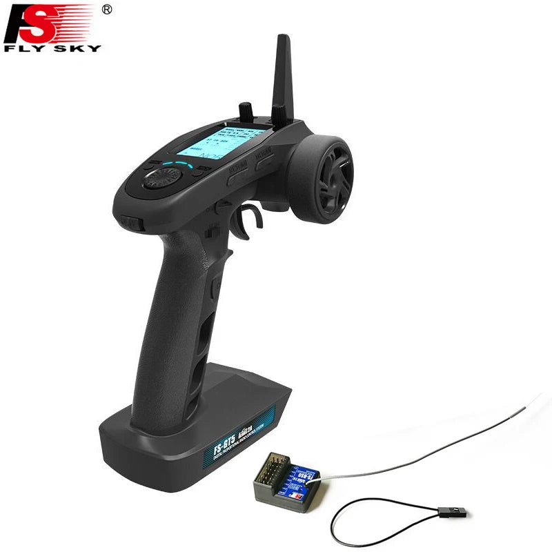 Flysky FS-GT5 2.4G 6CH Transmitter – FS-BS6 Receiver with Built-in Gyro & Fail-Safe for RC Car & Boat